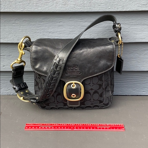 Coach Black Shoulder Bag c 2005/6 - Picture 10 of 12